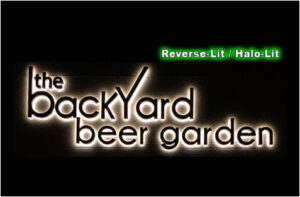 Beer garden channel letter