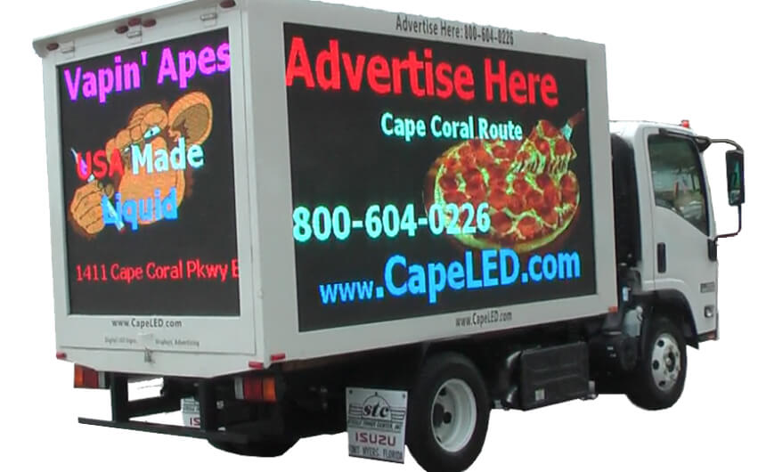 SignonLLC truck ad space for LED signage