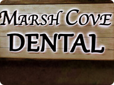 Marsh cove dental - led sign