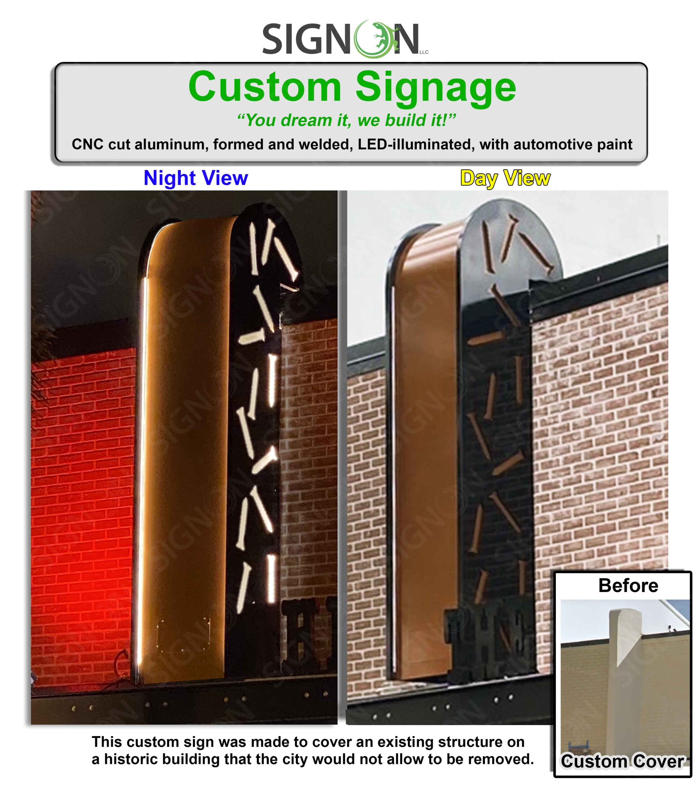 Custom LED-Illuminated Aluminum Signage