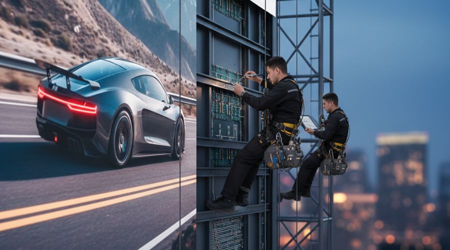 LED signage maintenance and repair