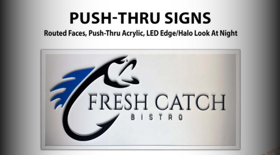 Push-Thru Signs-LED edge