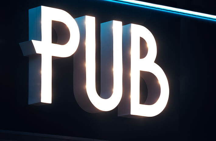 About Us - Pub Sign
