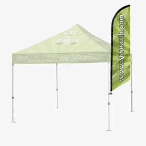 Tent-and-flag