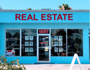Real estate storefront signage