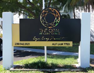 3D Metal letters opal outside