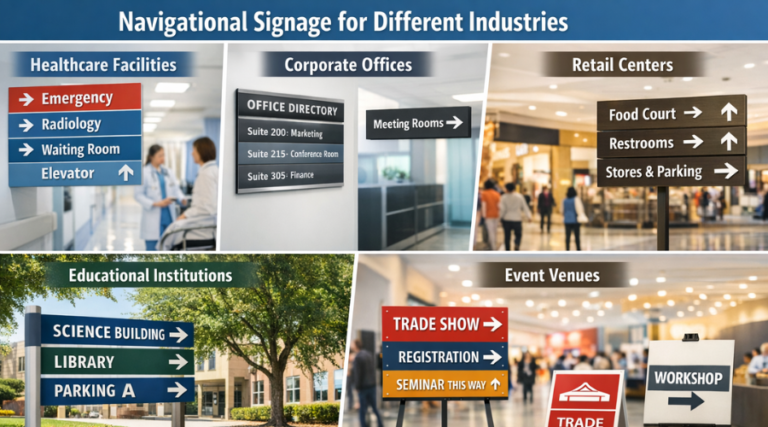 How Custom Directional Wayfinding Signs for Help Businesses