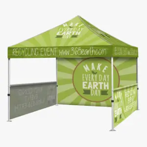 Earth Day event tent