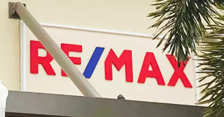 RE/MAX storefront logo sign